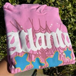 Sp5der Pink Atlanta Hoodie